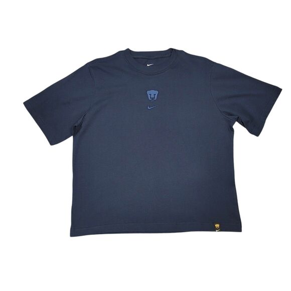Nike Pumas UNAM Women’s Loose Fit T-Shirt Navy Blue Size Small FJ1992-451 NWT - Picture 1 of 12